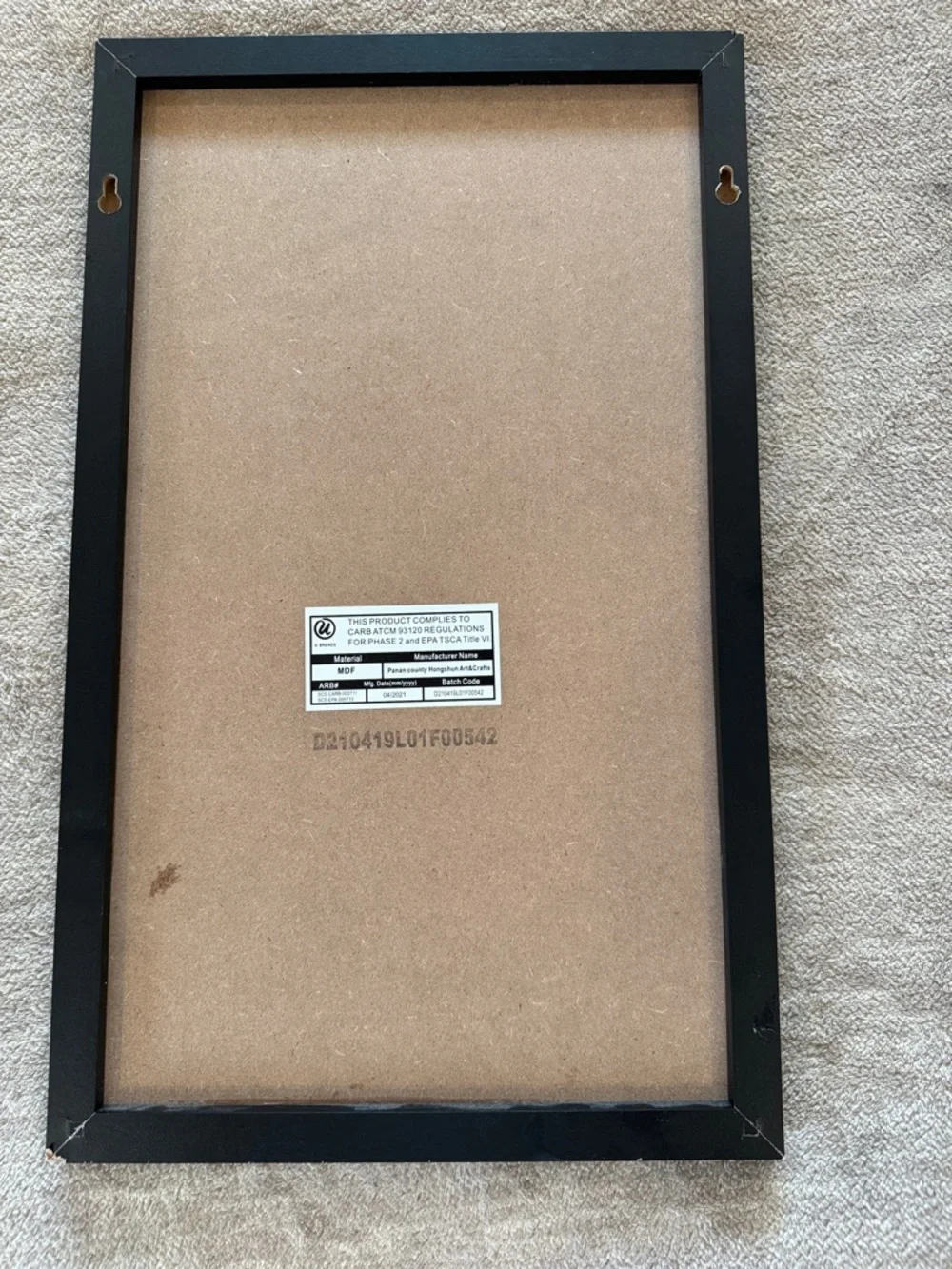 U Brands Black Weekly Dry-Erase Planner Board